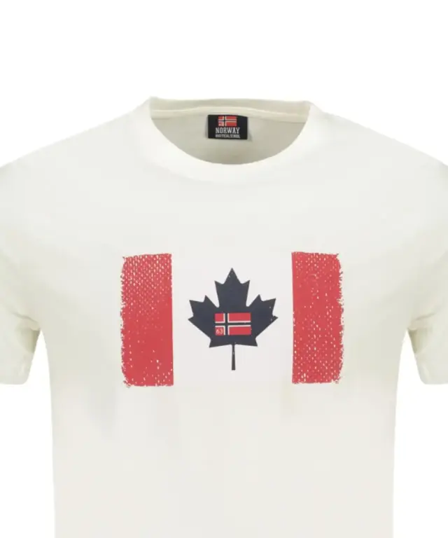 Norway Nautical School - Ανδρικό T-shirt Κοντομάνικο 856040-WHITE Λευκό 3