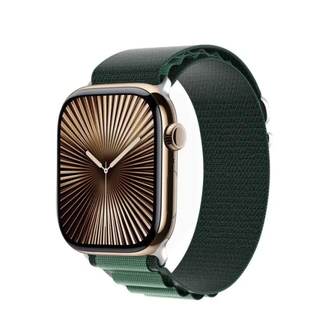 Dux Ducis® GS Series Nylon Λουράκι για Apple Watch 38/40/41/42 (Series 10/11/12)mm- Dark Green