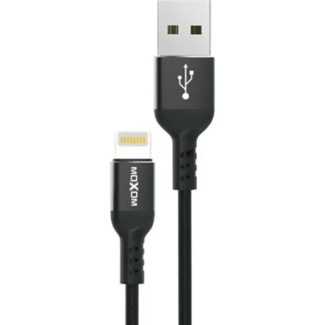 Moxom Braided USB σε Lightning Καλώδιο Μαύρο 4m (MX-CB44) 2