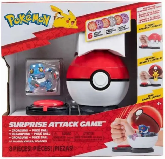 Παιχνίδι Μάχης Pokemon Croagunk with Poké Ball - Poison & Fighting Disks JW002724-W05