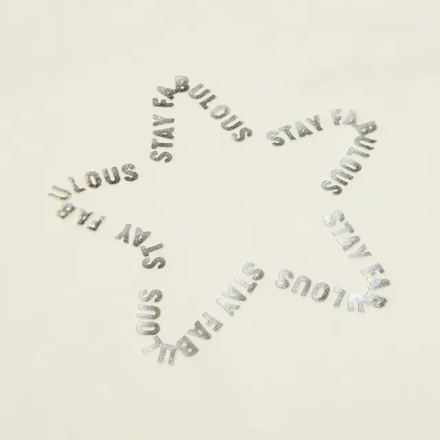 Μπλούζα Five Star με ανάγλυφο lettering 2