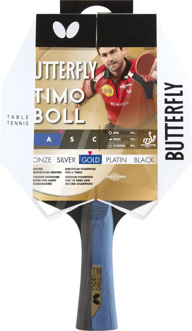 Ρακέτα Πινγκ-Πονγκ Butterfly Timo Boll Gold-4001078850210 2