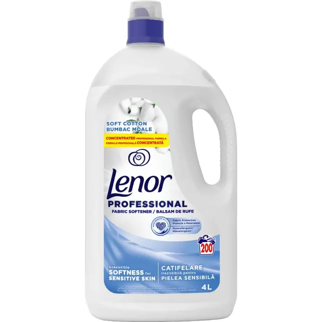 Lenor Mαλακτικό Professional Sost Cotton 4Lt (200 Mεζούρες)