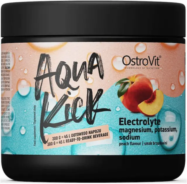 OstroVit Aqua Kick Electrolyte 300g Peach (5903933904160)