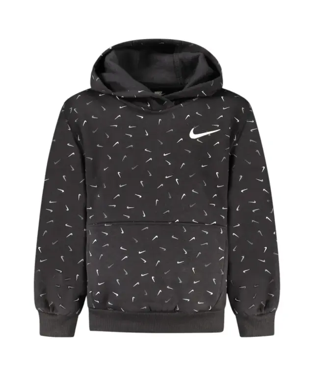 Nike - Παιδική Μπλούζα Φούτερ Zip-Up 36L025-023 Μαύρο - 6/7 ετών