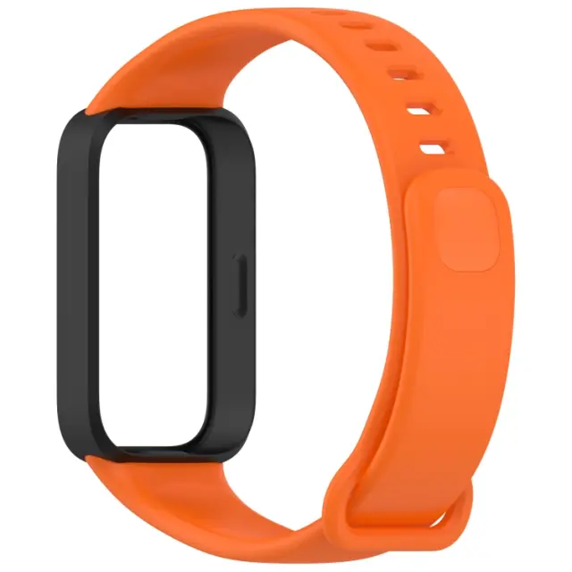 Λουράκι για Xiaomi Smart Band 3/9 Active-Black/Orange OEM 2