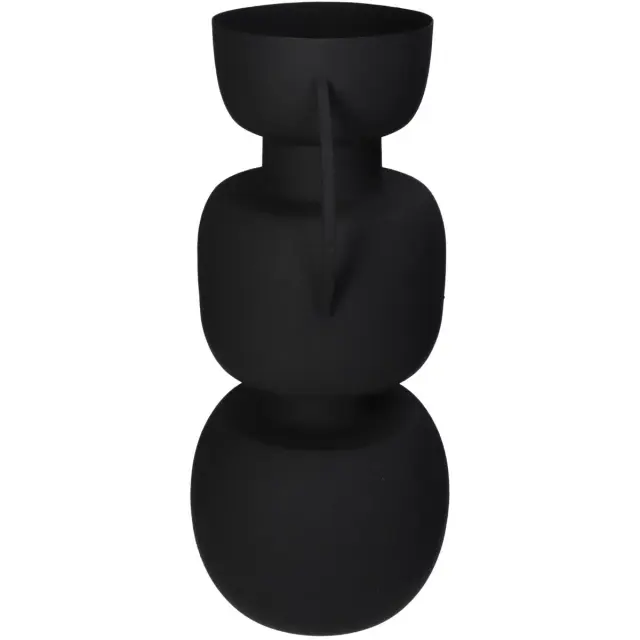 Βάζο Μαύρο Μέταλλο 22x17x40.5cm 2