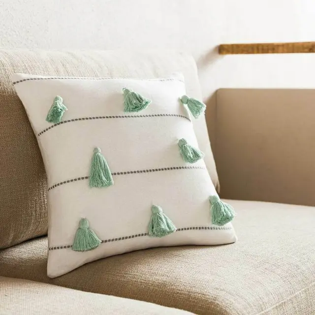 Μαξιλαροθήκη 43x43cm GOFIS HOME POMY AQUA 188/ 11
