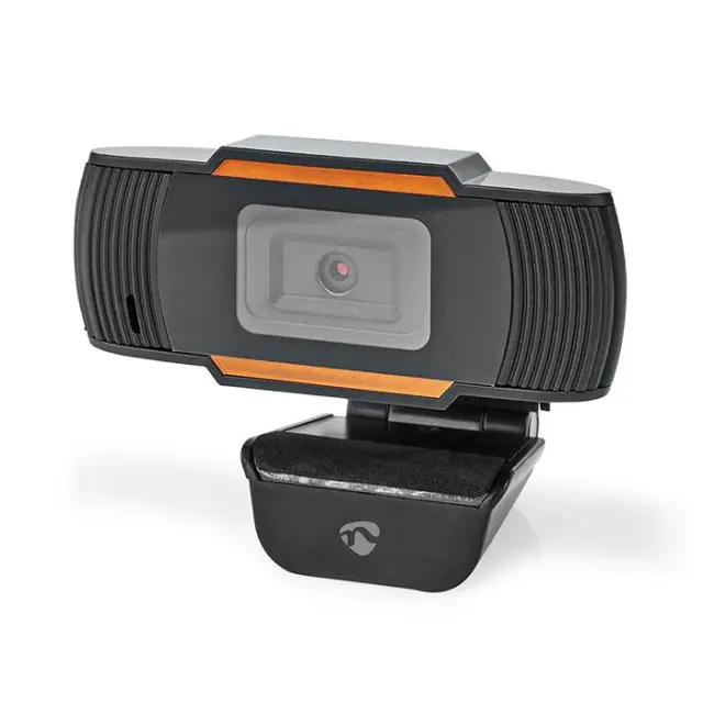 Web Camera Full HD 1080P με σταθερή εστίαση και ενσωματωμένο μικρόφωνο.
