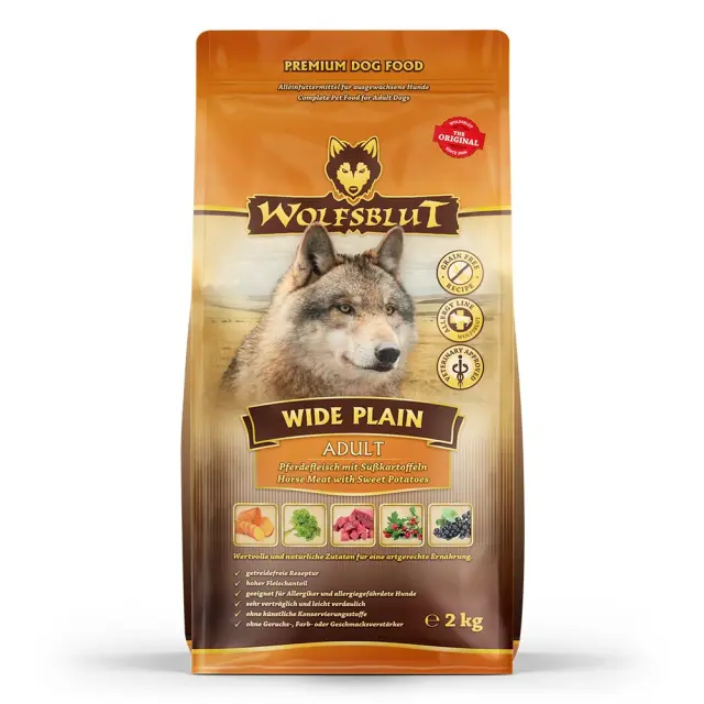 WOLFSBLUT Wide Plain Horse - dry dog food - 2kg