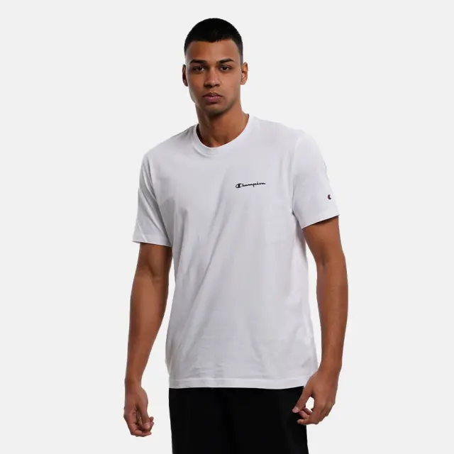 CHAMPION CREWNECK T-SHIRT ΜΠΛΟΥΖΑ ΑΝΔΡΙΚΗ WHITE
