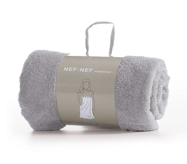 Πετσέτες Παρεό Σώματος 80x146 Nef-Nef Homeware Sandy Grey