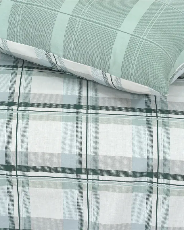Σετ Σεντόνια 240x270 Υπέρδιπλα Kocoon Frank Mint 100% βαμβακερόΧωρίς Λάστιχο 2