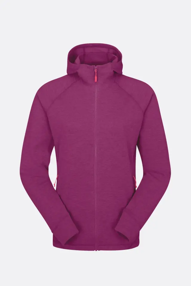 Rab Women's Nexus Hoody Mulberry Γυναικεία Fleece Ζακέτα με Κουκούλα - X Large