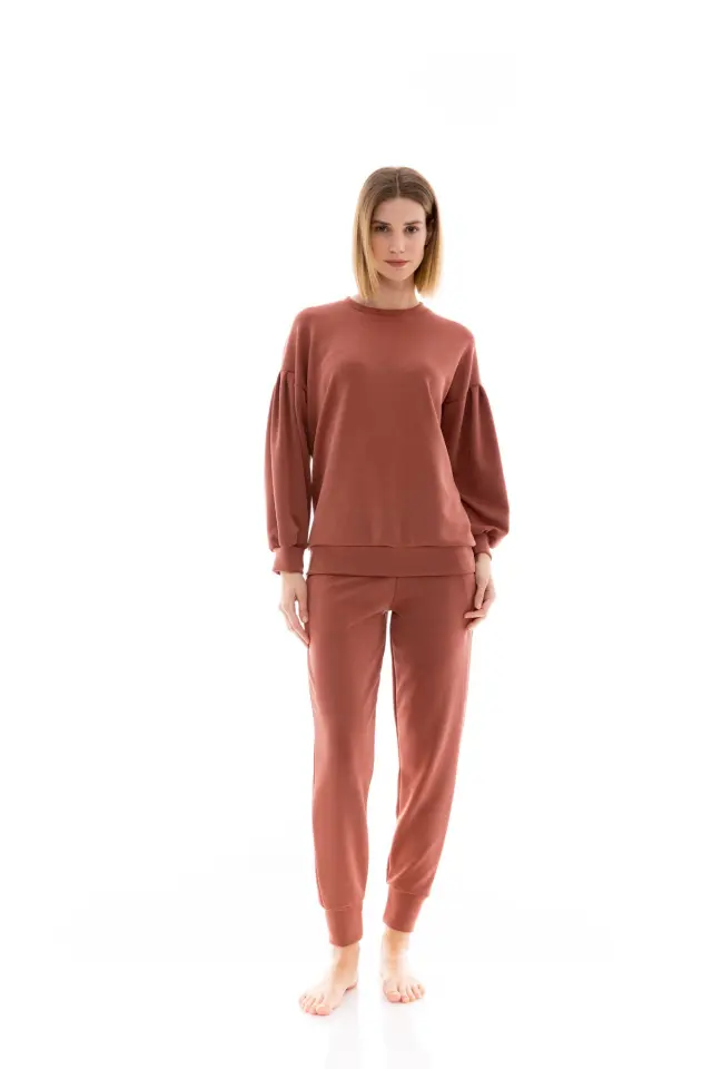 W1430 - Earth Red - HOMEWEAR SOFT STRETCH 2