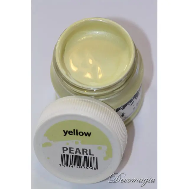 Χρώμα ακρυλικό Περλέ Pentart 50ml, Κίτρινο