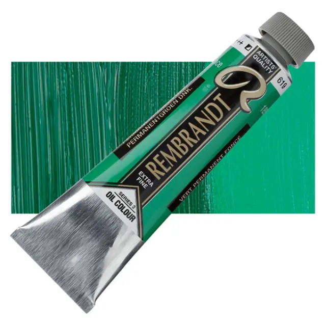 Λάδι Talens Rembrandt - 619 Permanent Green Deep - 40ml