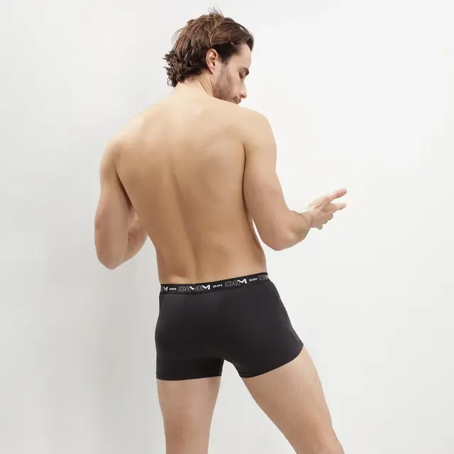 Dim Ανδρικά Μποξεράκια Cotton Stretch Ανδρικά 2τμχ Μαύρο 2