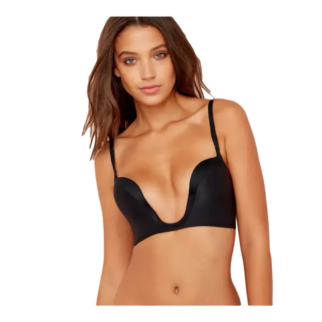 Wonderbra Γυναικείο Σουτιέν Βαθύ Ντεκολτέ Ultimate Plunge Bra, Χρώμα Μαύρο