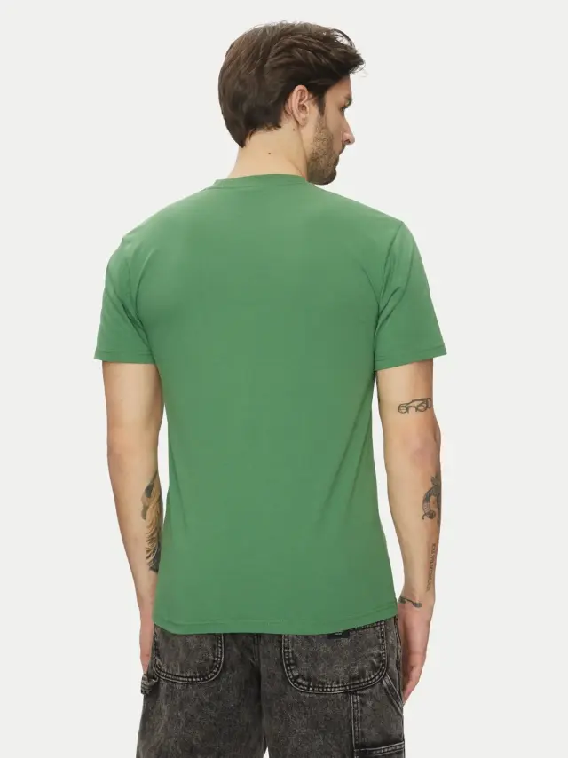Vans - Ανδρικό T-shirt Κοντομάνικο Left Chest Logo Tee Regular fit VN0A3CZE-BR1 Πράσινο 2