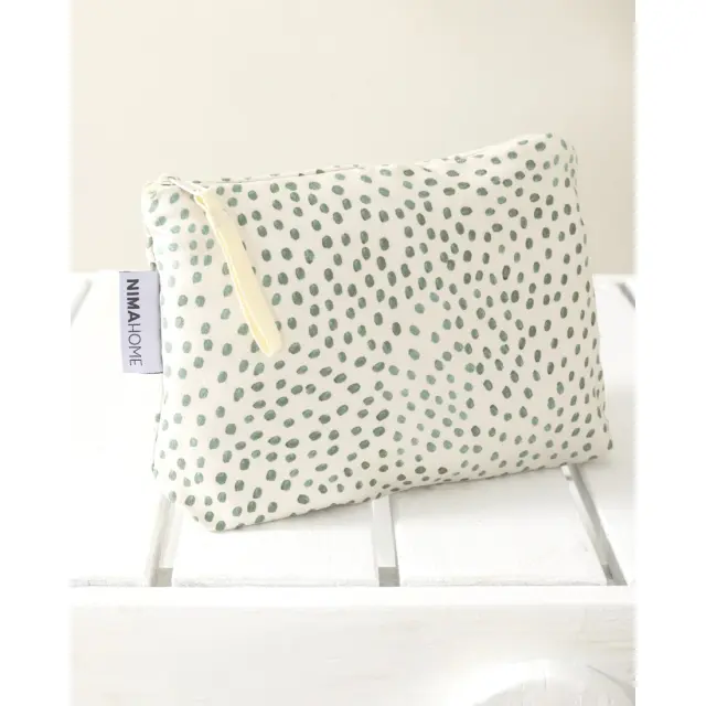 Νεσεσέρ Θαλάσσης 25x17 2 Οψεων Nima Botanical Green-Ecru 100% Microfiber 2