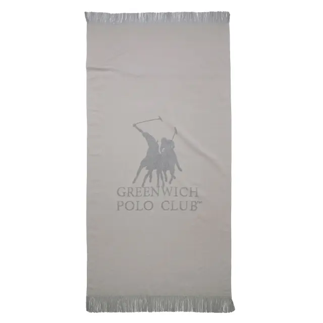 Πετσέτα Θαλάσσης 80Χ170 Βαμβακερή Essential Greenwich Polo Club 3778 Γκρι