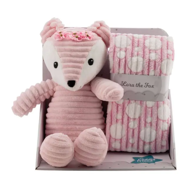 FreeON Free2Play My Cuddly Friend Κουβέρτα Αγκαλιάς 90x75cm με Λούτρινο Αλεπουδάκι Lora 0+ Μηνών 2