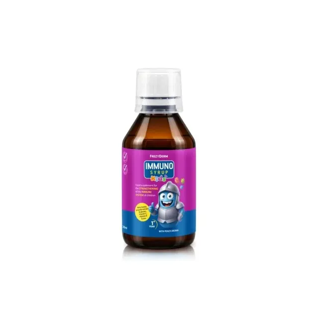 Frezyderm Immuno Kids Syrup Συμπλήρωμα Για την Ενίσχυση του Ανοσοποιητικού Συστήματος των Παιδιών, 140ml