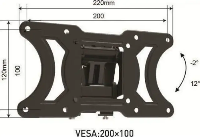 ΒΑΣΗ TV OSM-7825 ΓΙΑ 10''-32'', 20Kg,200x100 OSIO 2