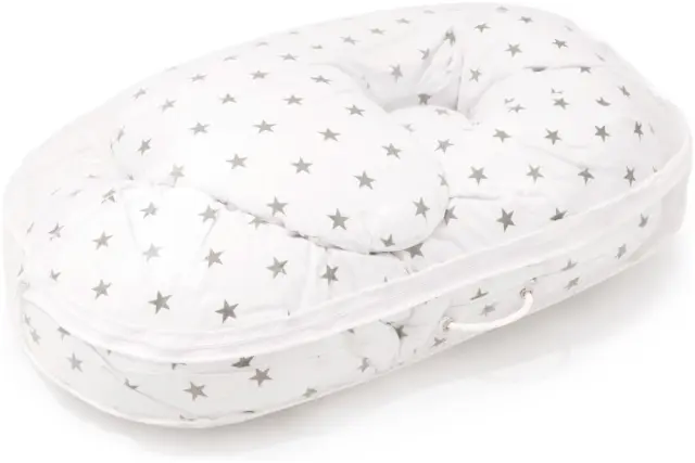 Μαξιλάρι Εγκυμοσύνης 55x25x130cm Grey Stars 5904506826889 3