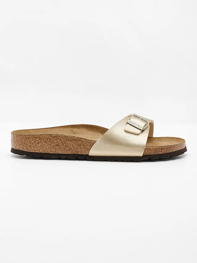 Birkenstock Πέδιλα Γυναικείο Birko-Flor(ανθεκτικό υλικό της Birkenstock-επιτρέπει την επαφή με το νερό) Χρυσό BIR/MADRID 1016107 GOLD 3