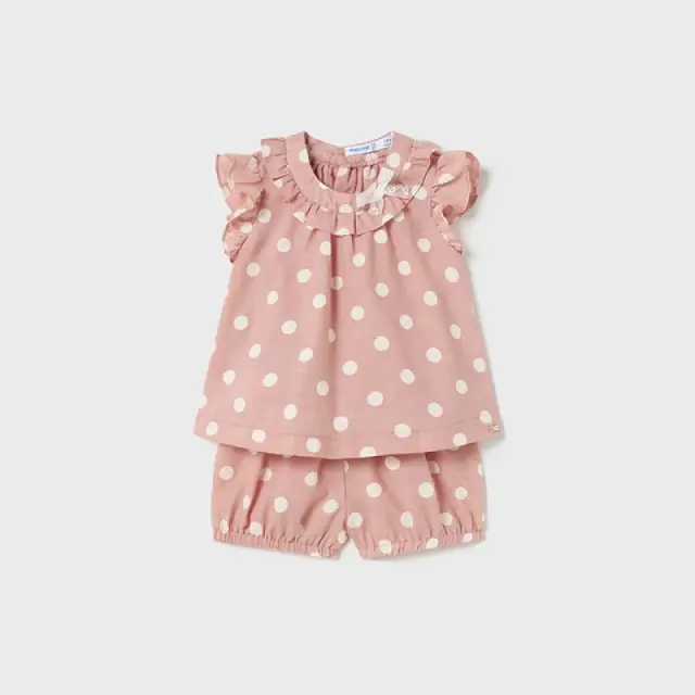 Baby 6 μηνών έως 4 ετών Σετ 2 τεμαχίων πουά ροζ - 9M