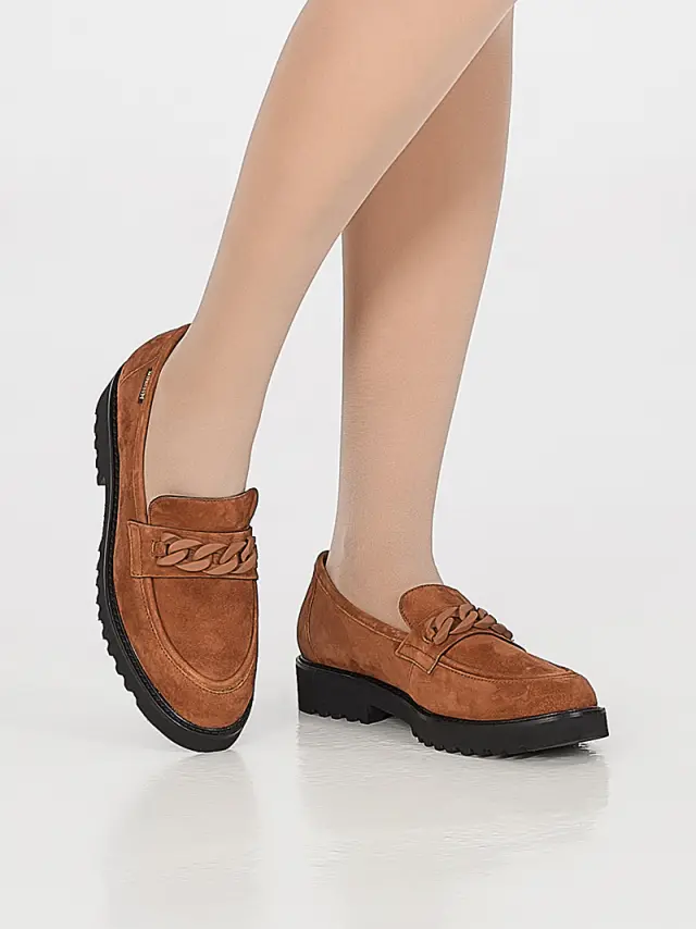 Mephisto Μοκασίνια-Loafers Γυναικείο δέρμα suede Καφέ MEP/SALKA HAZELNUT 2