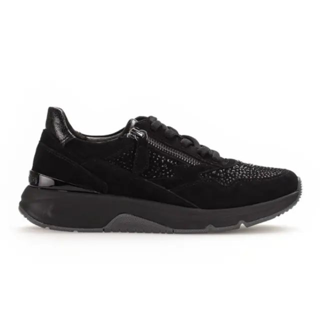 Gabor Sneakers Γυναικείο δέρμα Nubuck Μαύρο GAB/76898 87-SCHWARZ