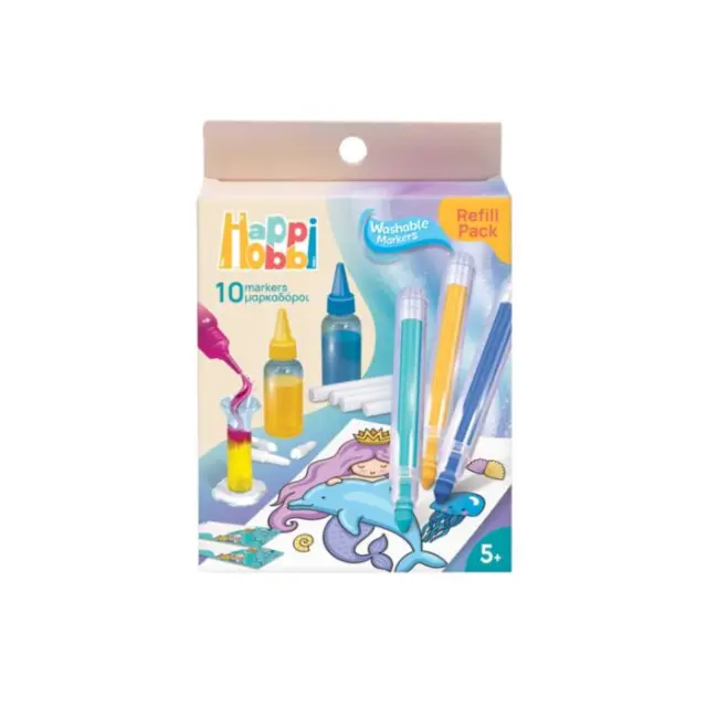 HappiHobbi Refill Pack για Εργαστήριο Μαρκαδόρων Για 5+ Χρονών