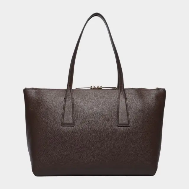 Furla - Γυναικεία Δερμάτινη Τσάντα Ώμου/Χειρός Olivia M Tote WB01977-HSF000-4284S Καφέ 2