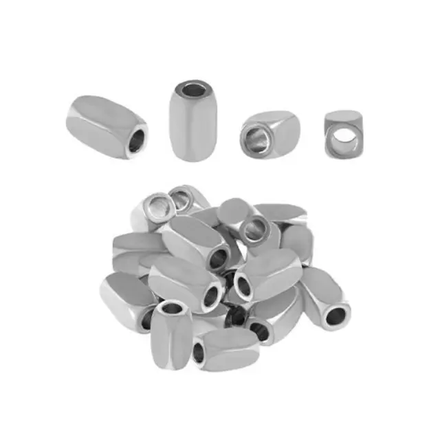 Χάντρα Ανοξείδωτο Ατσάλι 304 - 2x4mm ~25τεμ