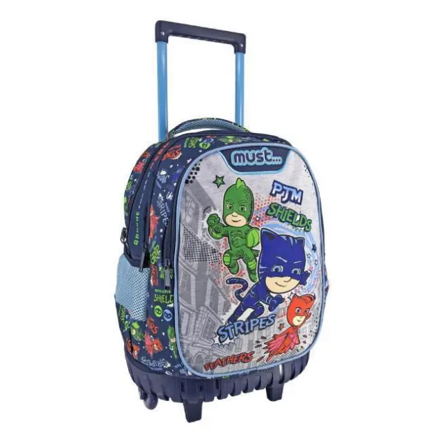 Must Σχολική Τσάντα Τρόλεϊ Δημοτικού PJ Masks Anyone Can Be Hero (000484276)