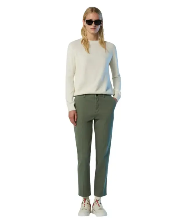 North Sails - Γυναικείο Πουλόβερ Cashmere Blend Sweater 095510-000-0105 Λευκό 2