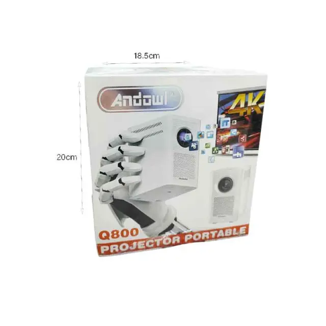 Andowl Προτζέκτορας 4Κ Ultra HD Q800 - Projector Portable 818180 2