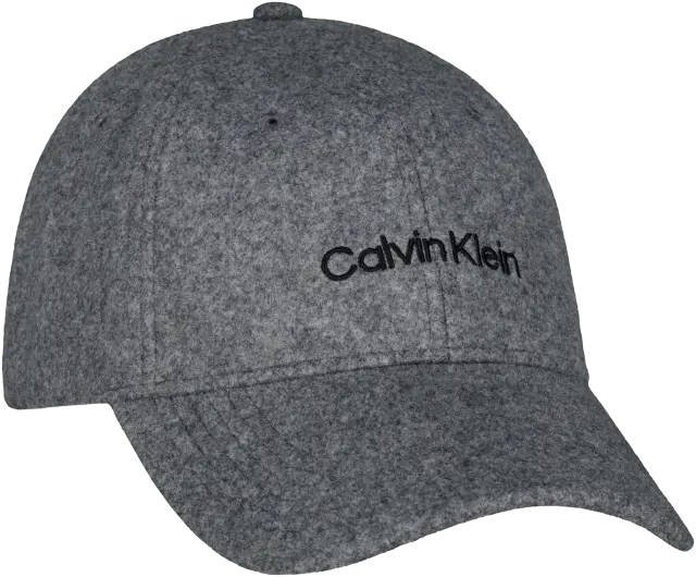 Calvin Klein Emb Titlecase Logo Felt Cap Καπέλο Joker Γκρι