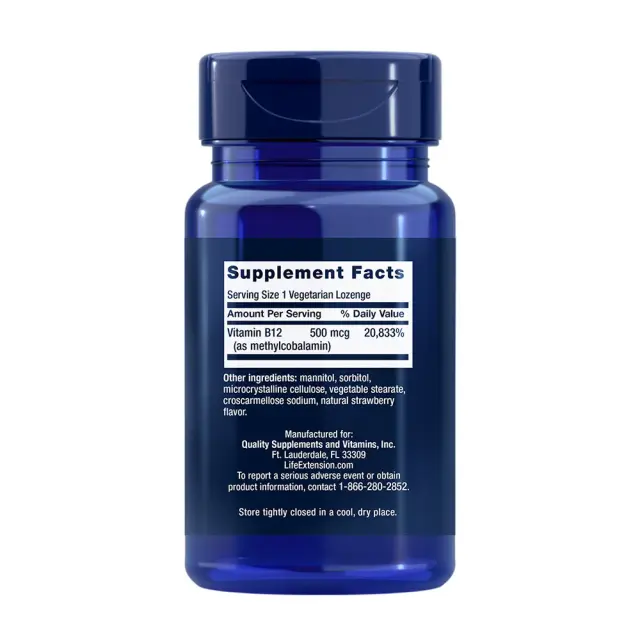 Life Extension Vitamin B12 Methylcobalamin 2