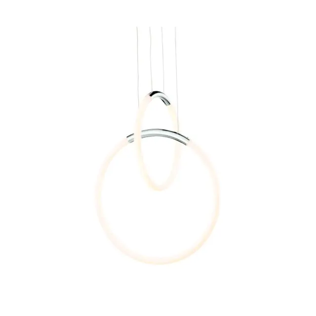 AcaLight Offer NETTO ΦΩΤΙΣΤΙΚΟ ΚΡΕΜΑΣΤΟ ΧΡΩΜΙΟ ΜΕΤΑΛΛΙΚΟ LED 24W 3000K 1680Lm IP20 Φ400Χ1680mm