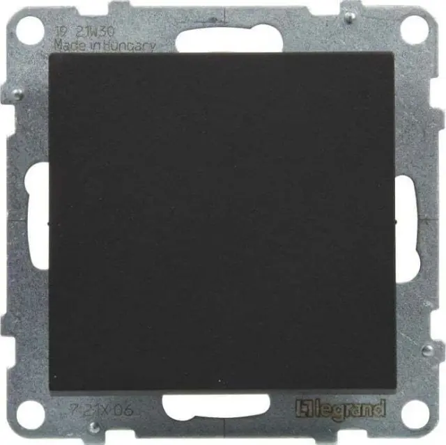 TWO-WAY SWITCH 10AX AUTOMATIC TERMINALS BLACK