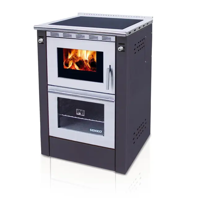 Senko SG-60 ενεργειακή σόμπα ξύλου Ανθρακί 7.5kw