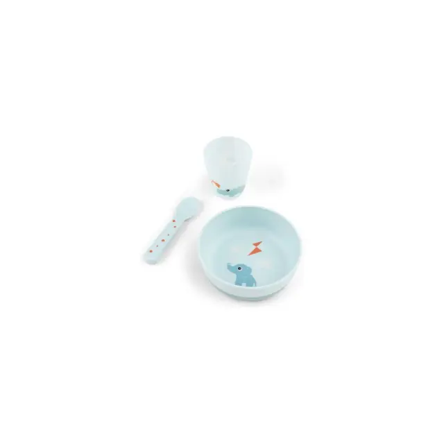 Σετ Φαγητού 3τεμ. Done By Deer first meal playground blue BR79539 2
