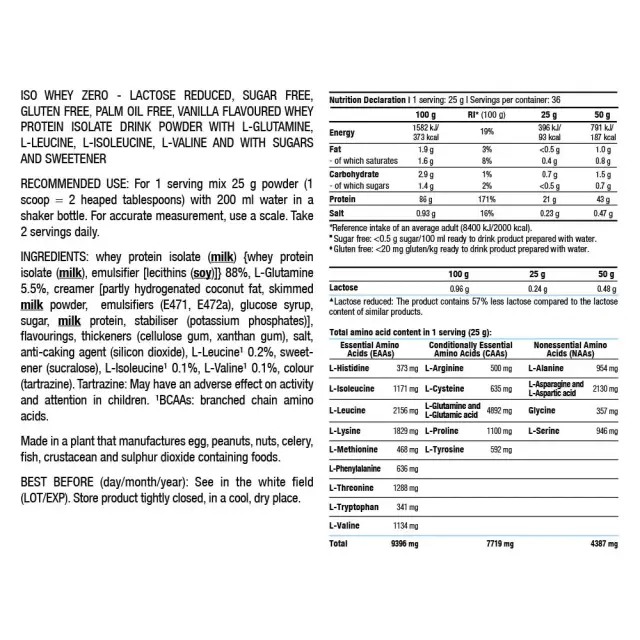 Iso Whey Zero 908g (Biotech USA) Dark Chocolate 2