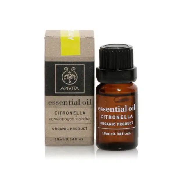 Apivita Essential Oil Citronella Αιθέριο Έλαιο Σιτρονέλα, 10ml