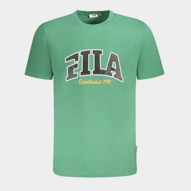 Fila - Ανδρικό T-shirt Lanaken Regular Fit FAM0882-60084 Πράσινο - S