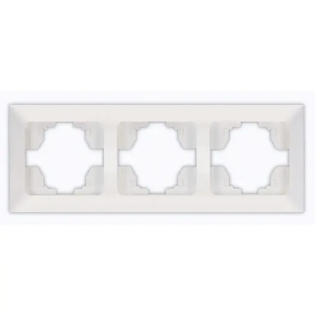 Πλαίσιο 3 Θέσεων Οριζόντιο Λευκό 22.5x8.2x1.5cm